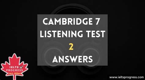 Cambridge 7 listening test 2 answers .
